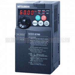 三菱變頻器FR-E720-0.1K日本原裝，電源三相220V,